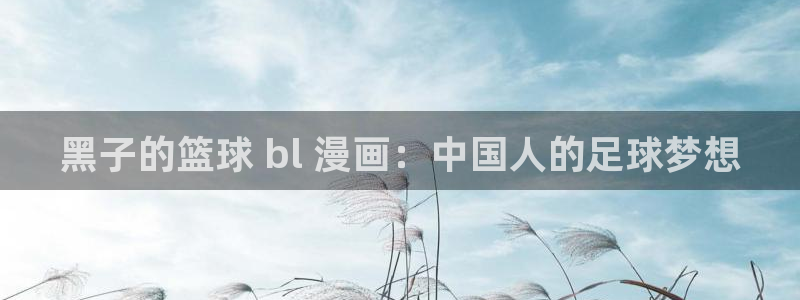 韩漫网站大尺度：黑子的篮球 bl 漫画：中国人的足球梦想